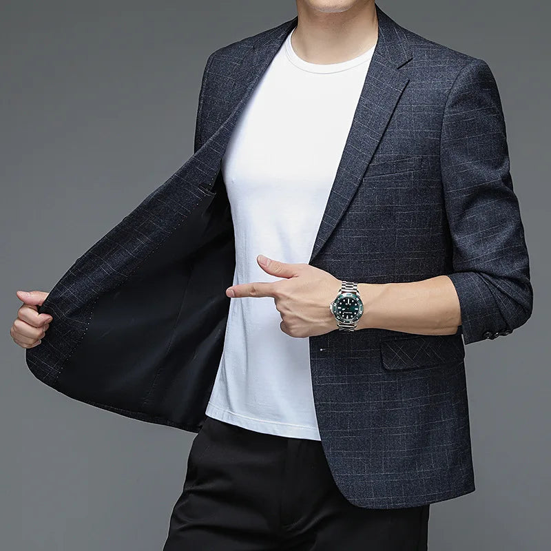 Blazer Masculino Bianchino BC191 - Elegância clássica com toques modernos.