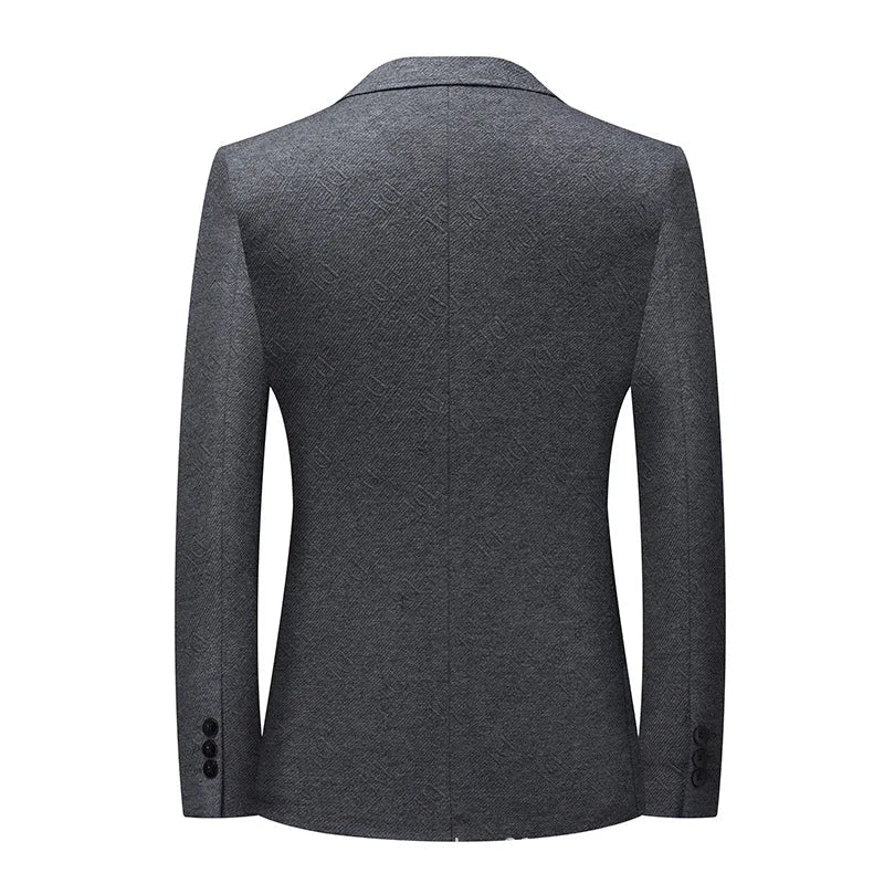Blazer Masculino Bianchino BC028 - Sofisticação e Conforto com Tecido Elástico de Malha Premium.