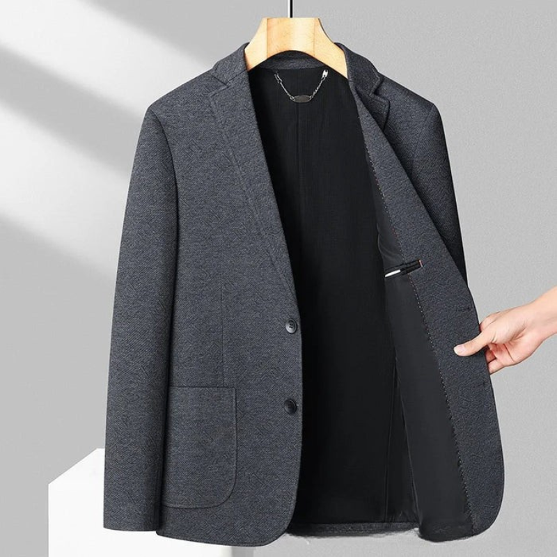 Blazer Masculino Bianchino BC028 - Sofisticação e Conforto com Tecido Elástico de Malha Premium.