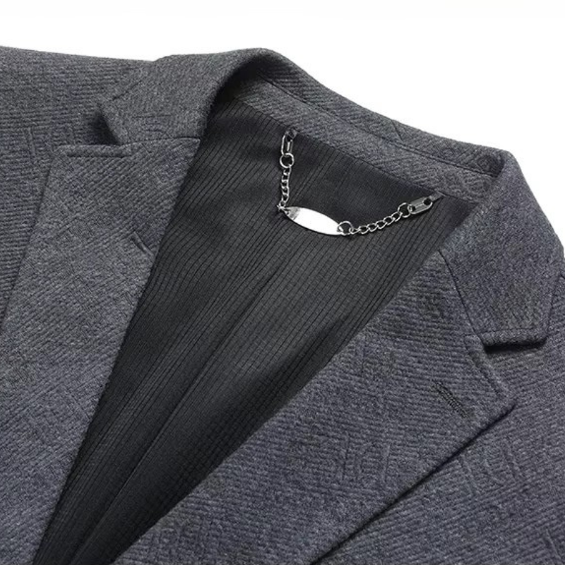 Blazer Masculino Bianchino BC028 - Sofisticação e Conforto com Tecido Elástico de Malha Premium.