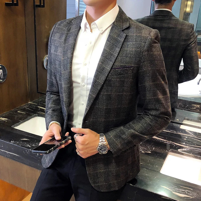 Blazer Masculino Bianchino BC196 - Design elegante e sofisticado com corte ajustado.