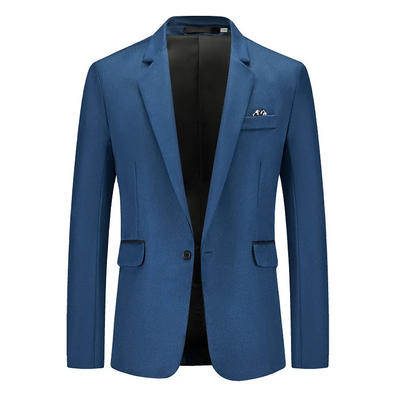Blazer Masculino em Algodão Bianchino BC193 - Elegância contemporânea com corte moderno e acabamento premium.