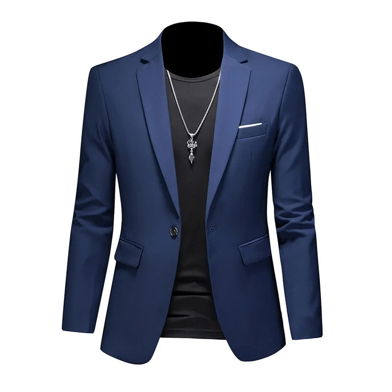 Blazer Masculino em Algodão Bianchino BC194 - Sofisticação clássica com toque moderno e acabamento premium.