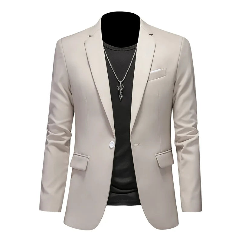 Blazer Masculino em Algodão Bianchino BC194 - Sofisticação clássica com toque moderno e acabamento premium.