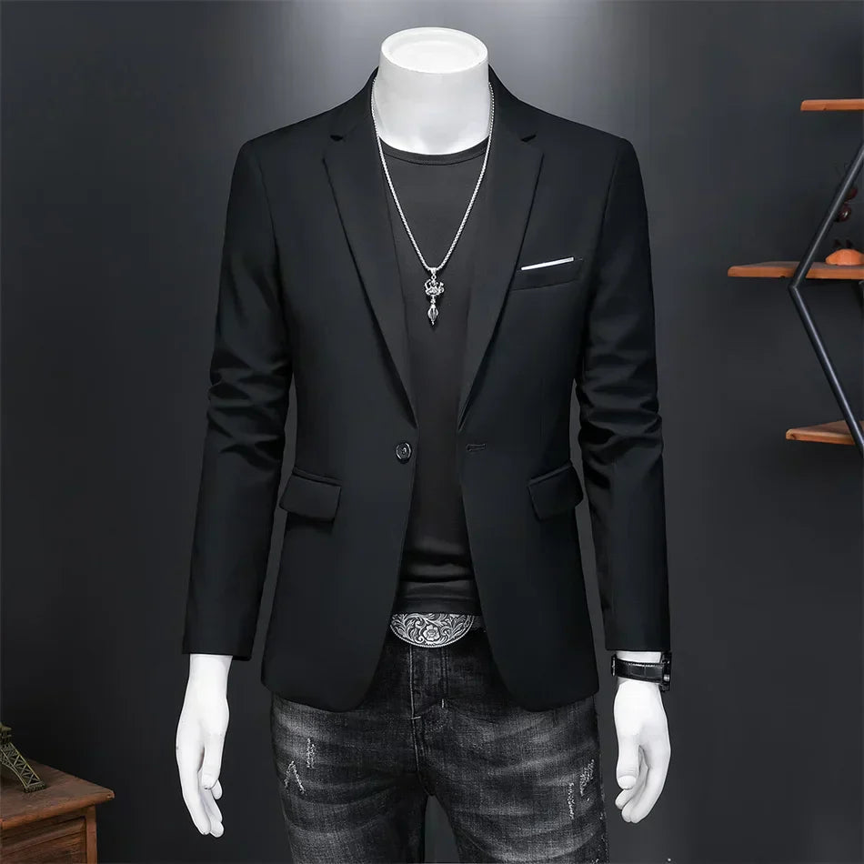 Blazer Masculino em Algodão Bianchino BC194 - Sofisticação clássica com toque moderno e acabamento premium.