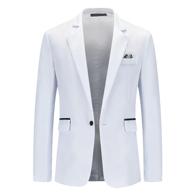 Blazer Masculino em Algodão Bianchino BC193 - Elegância contemporânea com corte moderno e acabamento premium.