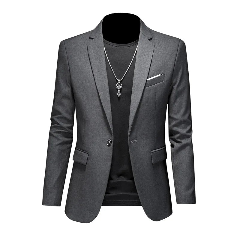Blazer Masculino em Algodão Bianchino BC194 - Sofisticação clássica com toque moderno e acabamento premium.