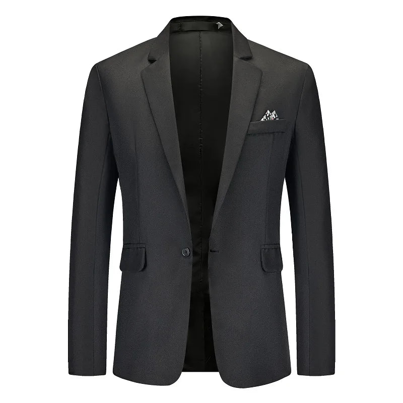 Blazer Masculino em Algodão Bianchino BC193 - Elegância contemporânea com corte moderno e acabamento premium.