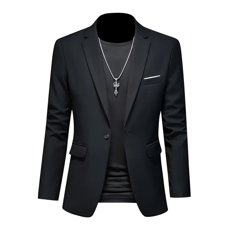 Blazer Masculino em Algodão Bianchino BC194 - Sofisticação clássica com toque moderno e acabamento premium.