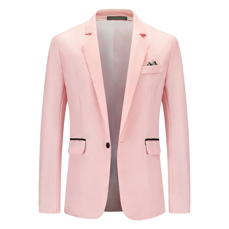 Blazer Masculino em Algodão Bianchino BC193 - Elegância contemporânea com corte moderno e acabamento premium.