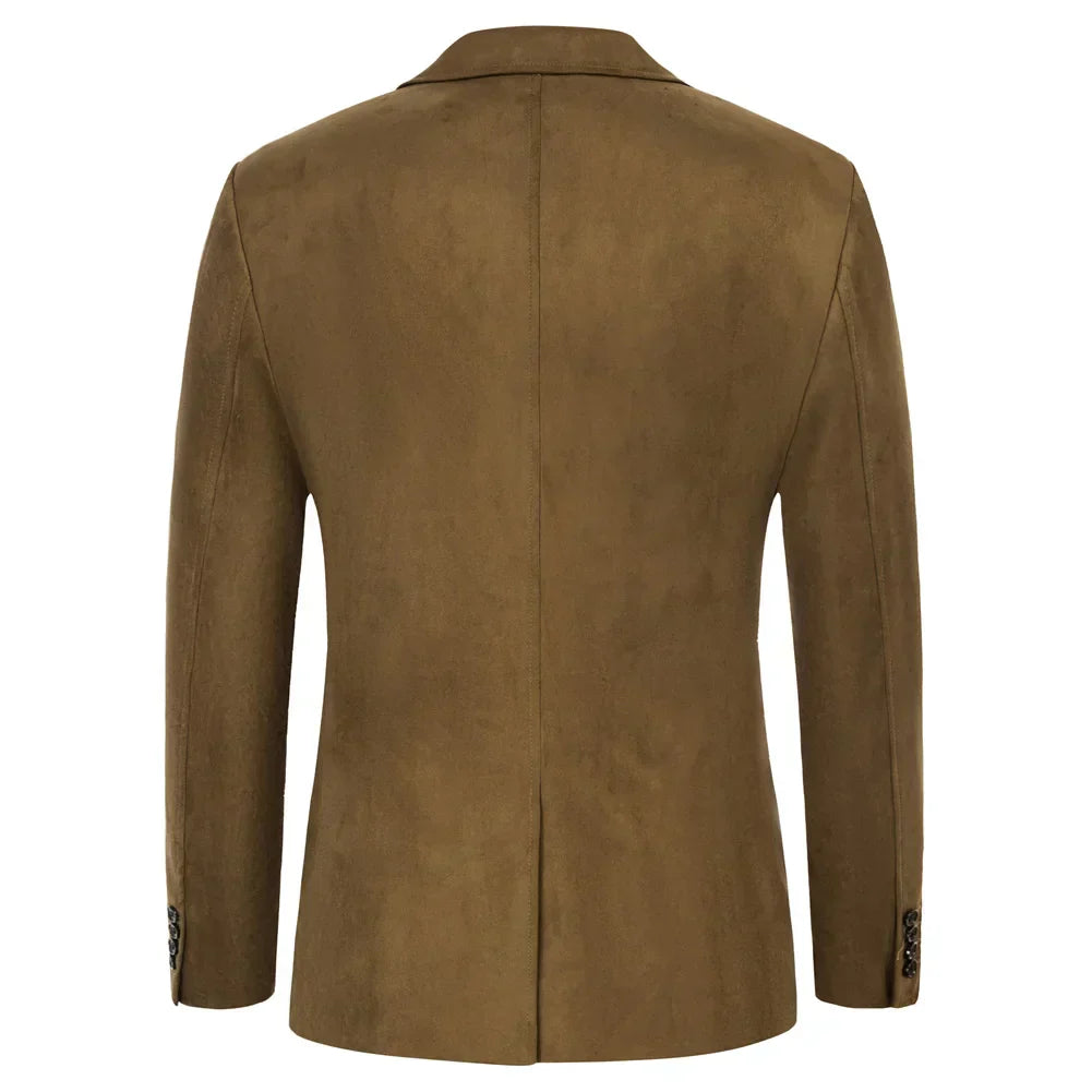 Blazer Masculino em Camurça Bianchino BC029 - Visual Sofisticado e Autêntico para Diferentes Ocasiões.