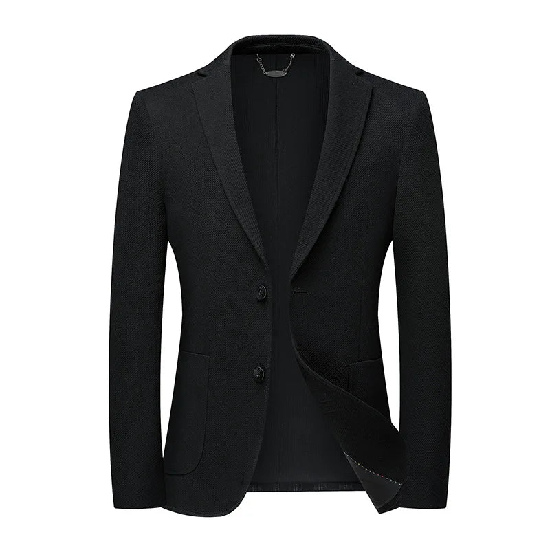 Blazer Masculino Bianchino BC028 - Sofisticação e Conforto com Tecido Elástico de Malha Premium.