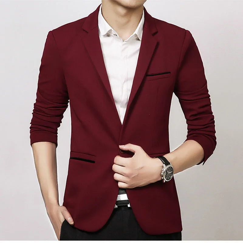 Blazer Masculino Slim Fit em Algodão Bianchino BC187 - Design Moderno e Refinado, Perfeito para Diferentes Ocasiões.