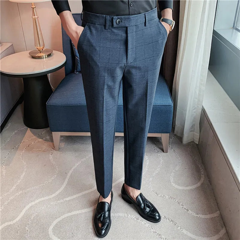 Calça de Alfaiataria Masculina Bianchino BC214 - Corte slim fit e elegância contemporânea.