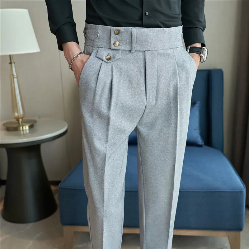 Calça de Alfaiataria Masculina Bianchino BC211 - Caimento impecável e design sofisticado.