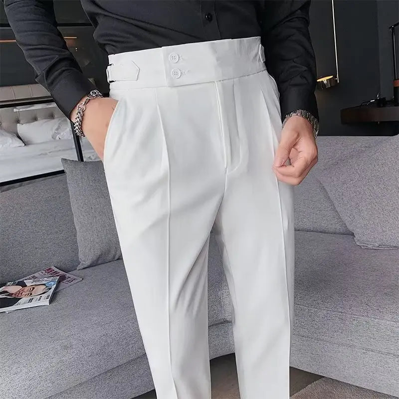Calça de Alfaiataria Masculina Bianchino BC212 - Corte tradicional e elegância atemporal.