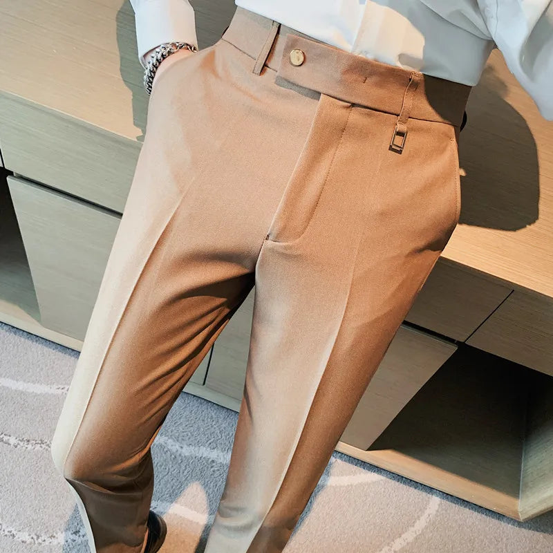 Calça de Alfaiataria Masculina Bianchino BC213 - Corte slim fit e estilo sofisticado.