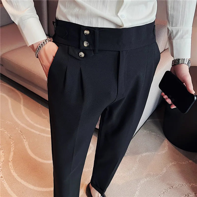Calça de Alfaiataria Masculina Bianchino BC210 - Corte elegante e conforto premium.