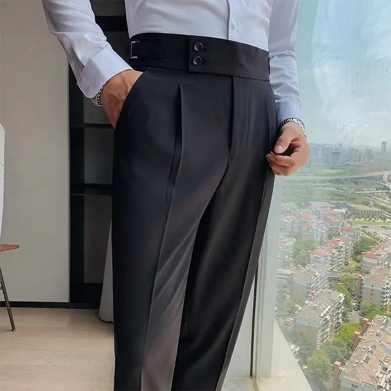 Calça de Alfaiataria Masculina Bianchino BC212 - Corte tradicional e elegância atemporal.