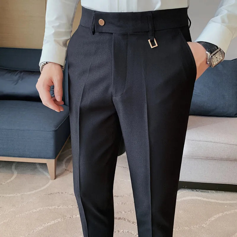 Calça de Alfaiataria Masculina Bianchino BC213 - Corte slim fit e estilo sofisticado.