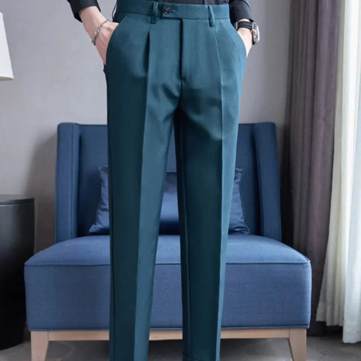 Calça de Alfaiataria Masculina Bianchino BC209 - Elegância e conforto impecáveis.