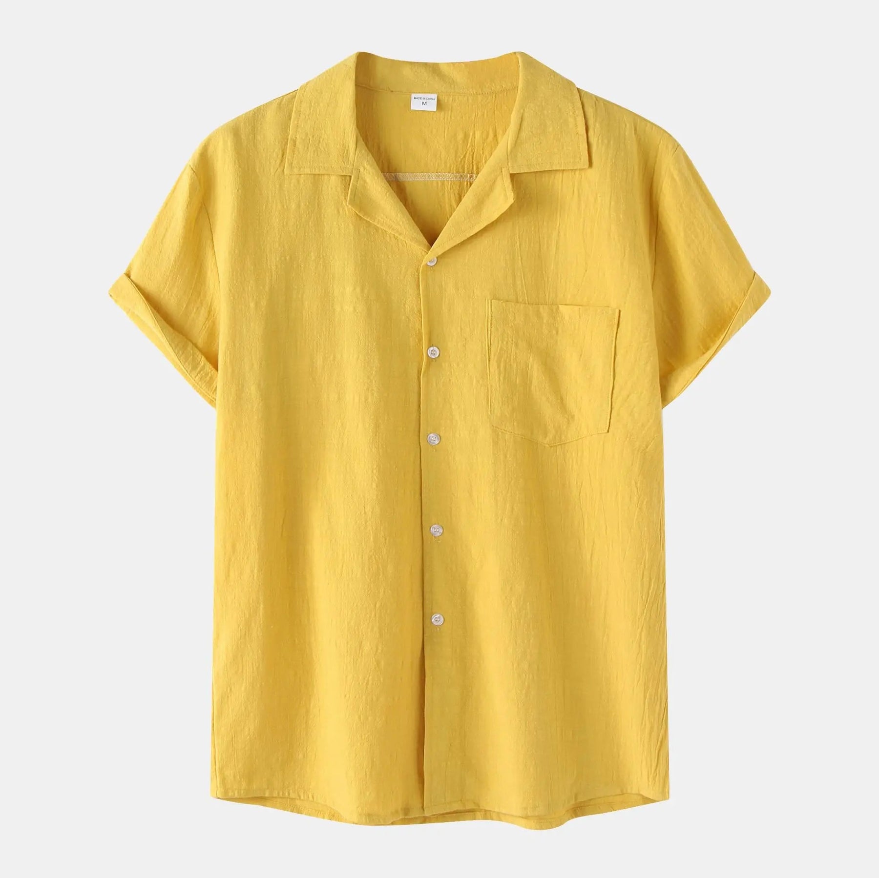 Camisa de Linho Masculina Bianchino BC002 - Tecido Nobre, Corte Clássico e Versatilidade Perfeita para Ocasiões Formais e Estilos Elegantes.