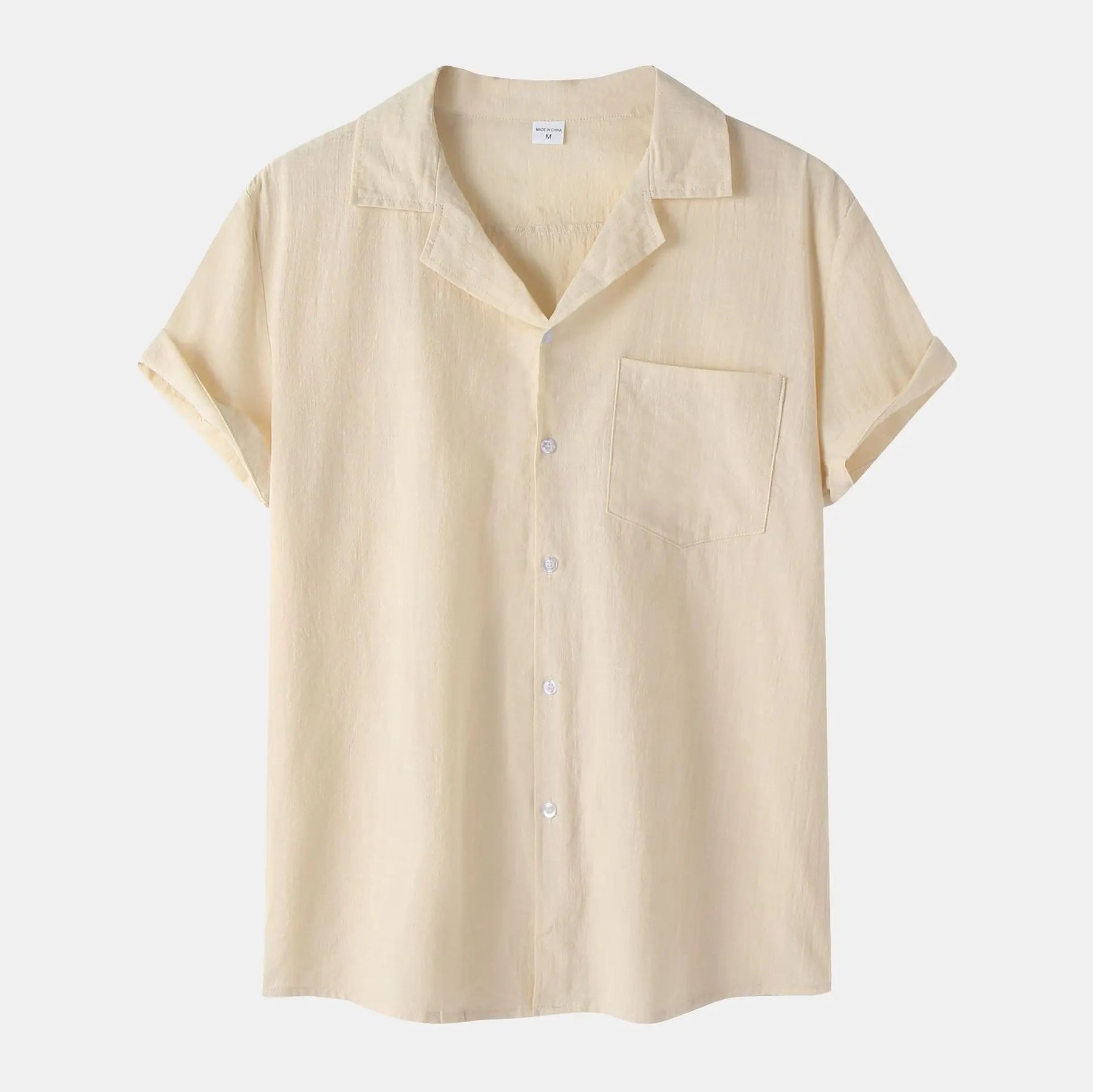 Camisa de Linho Masculina Bianchino BC002 - Tecido Nobre, Corte Clássico e Versatilidade Perfeita para Ocasiões Formais e Estilos Elegantes.