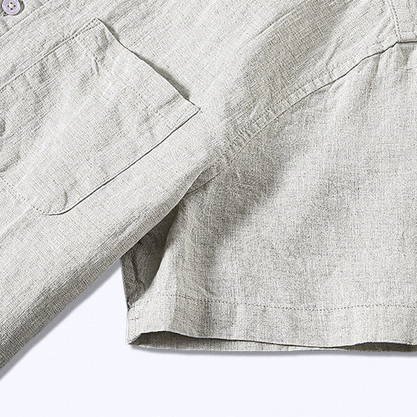 Camisa de Linho Masculina Bianchino BC003 - Tecido Premium, Modelagem Clássica e Versatilidade Perfeita para Ocasiões Formais e Estilos Refinados.
