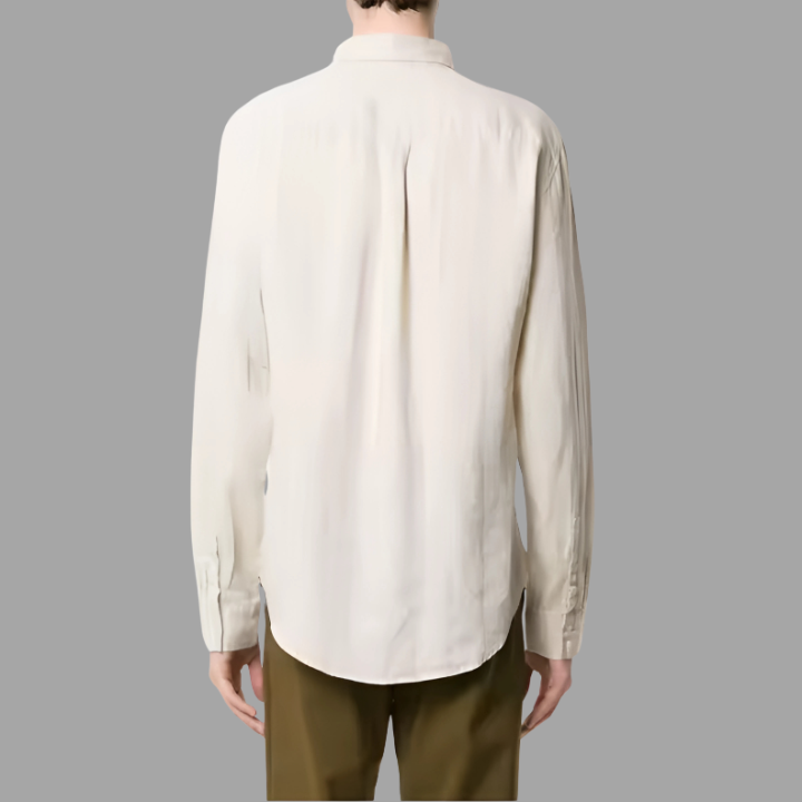 Camisa de Linho Masculina Bianchino BC346 - Design Moderno em Linho Premium com Tecnologia Anti-Amassado e Conforto Térmico.