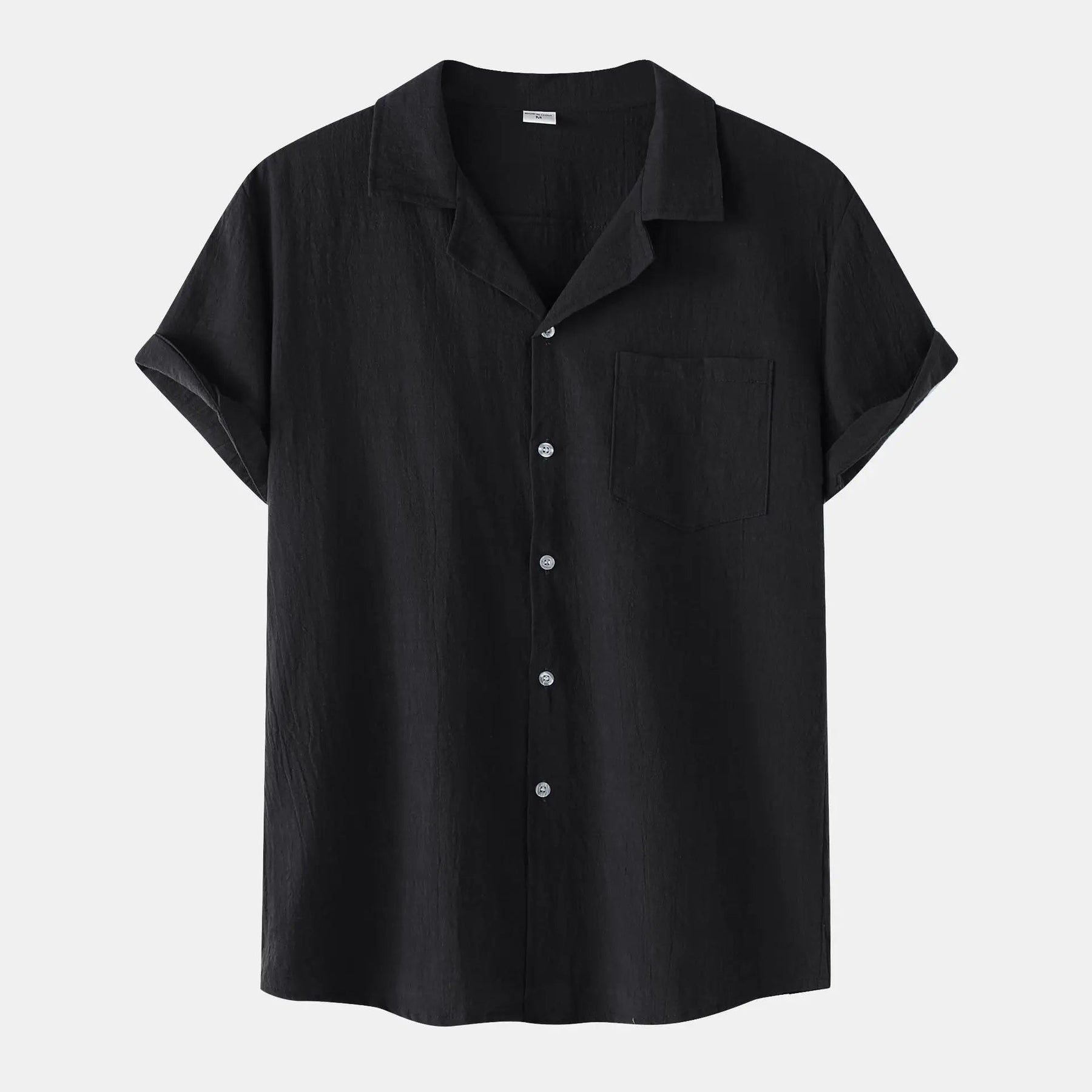 Camisa de Linho Masculina Bianchino BC002 - Tecido Nobre, Corte Clássico e Versatilidade Perfeita para Ocasiões Formais e Estilos Elegantes.