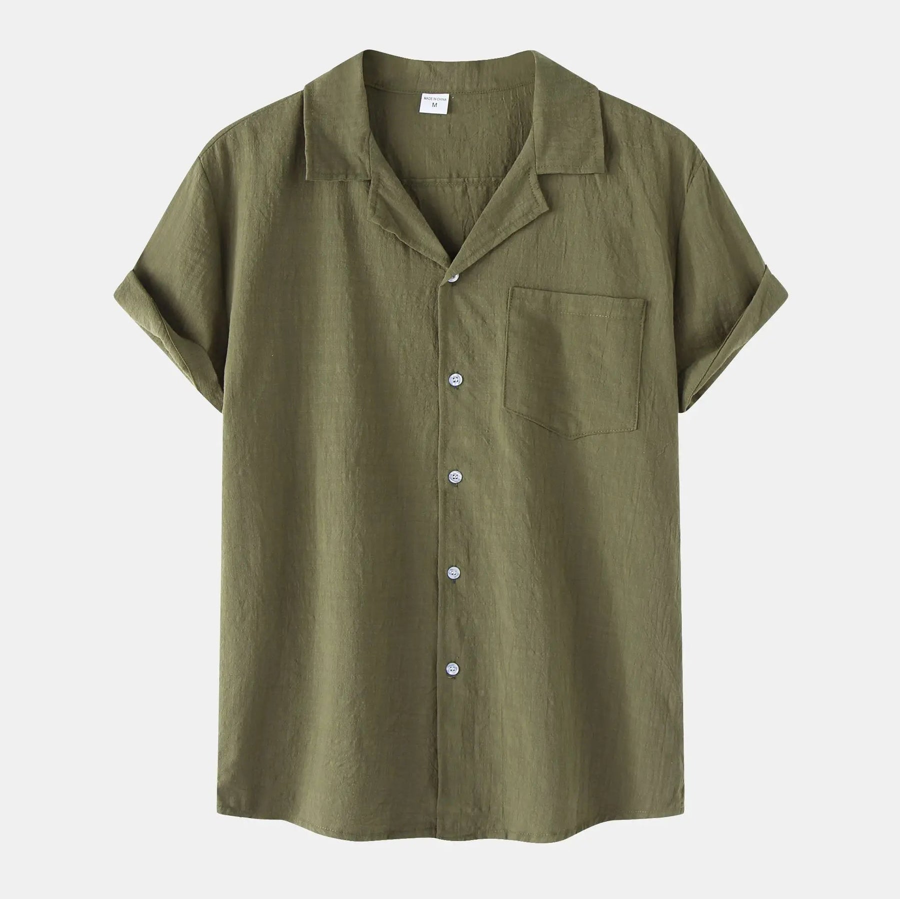 Camisa de Linho Masculina Bianchino BC002 - Tecido Nobre, Corte Clássico e Versatilidade Perfeita para Ocasiões Formais e Estilos Elegantes.