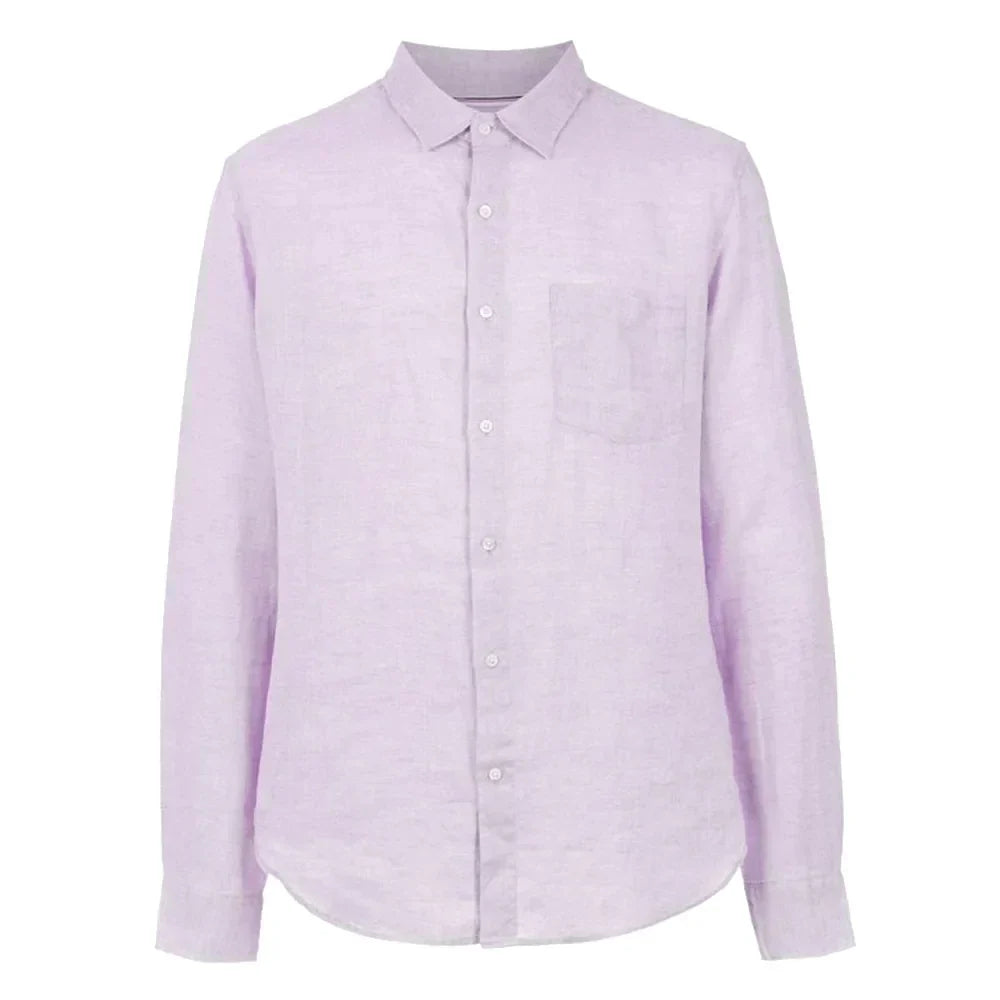 Camisa de Linho Masculina Bianchino BC346 - Design Moderno em Linho Premium com Tecnologia Anti-Amassado e Conforto Térmico.