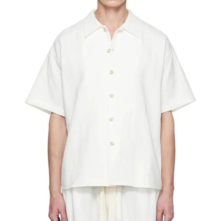 Camisa Linho Oversized Masculina Bianchino BC345 - Design Oversized em Linho Ecológico para Conforto e Estilo Atemporal.
