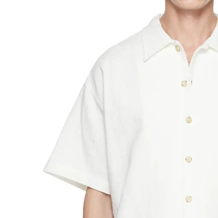 Camisa Linho Oversized Masculina Bianchino BC345 - Design Oversized em Linho Ecológico para Conforto e Estilo Atemporal.