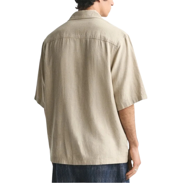 Camisa Masculina em Linho Relaxed Fit Bianchino BC360 - Caimento Solto e Confortável para Estilo Casual e Sofisticado.