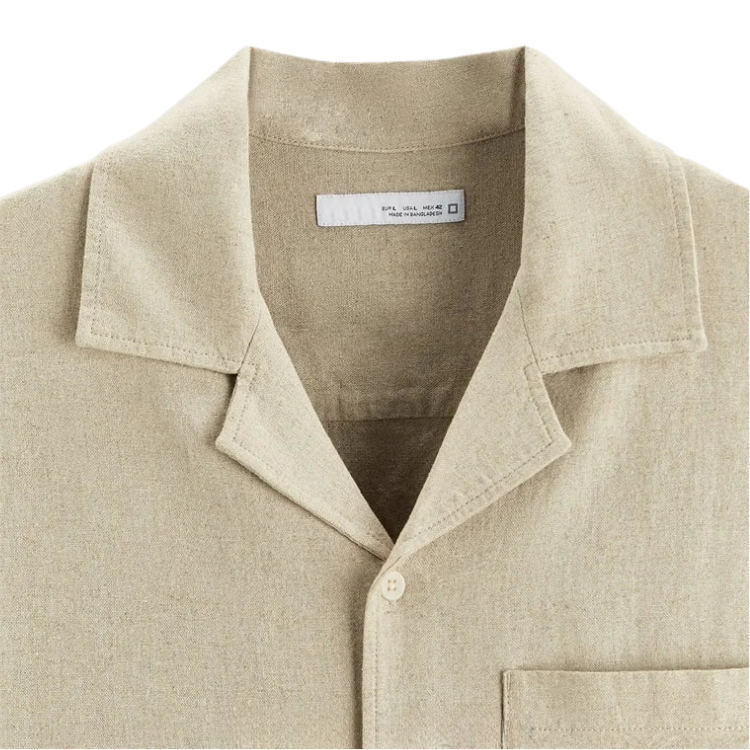 Camisa Masculina em Linho Relaxed Fit Bianchino BC360