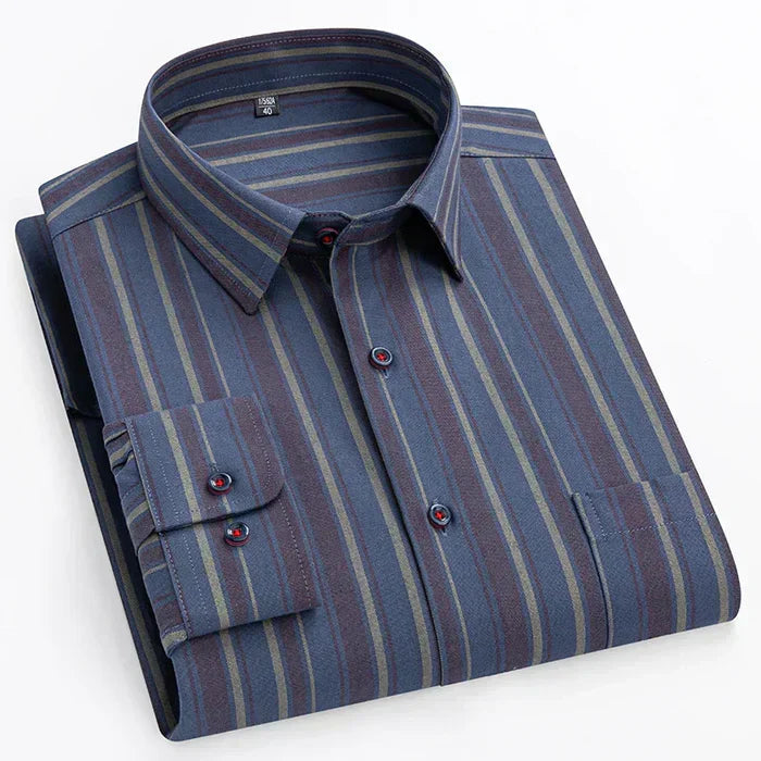 Camisa Social Masculina Bianchino BC154 - Estilo Slim Fit Elegante e Confortável.