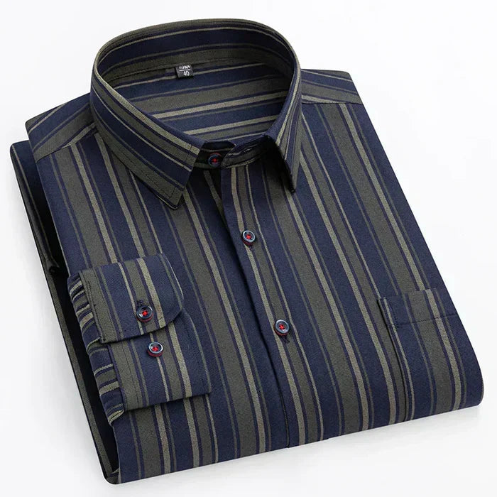 Camisa Social Masculina Bianchino BC154 - Estilo Slim Fit Elegante e Confortável.