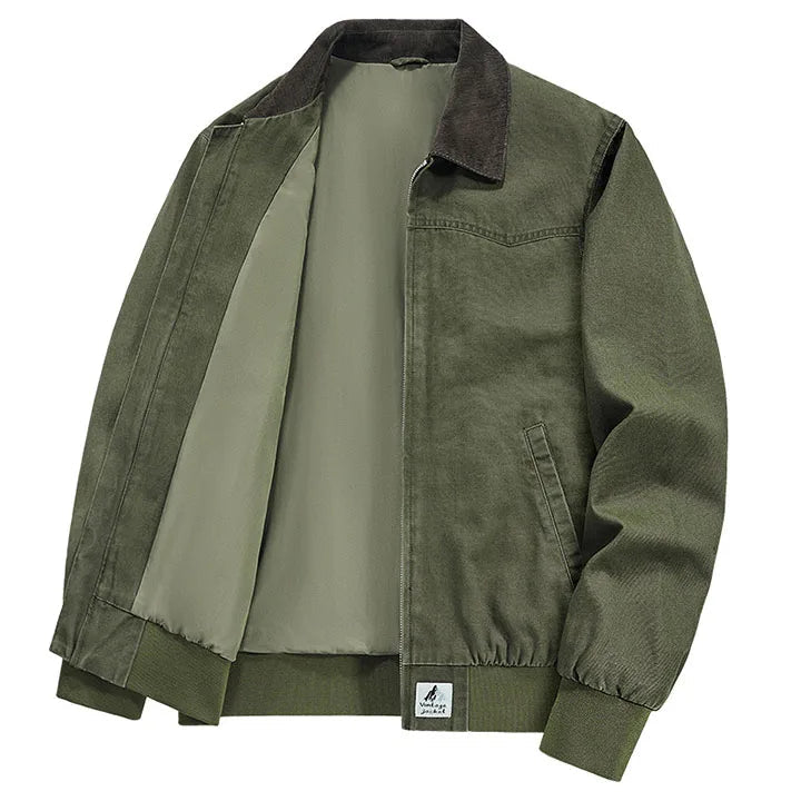 Jaqueta Bomber Vintage Masculina Bianchino BC178 - Estilo clássico com ajuste ergonômico e interior forrado para conforto e elegância.