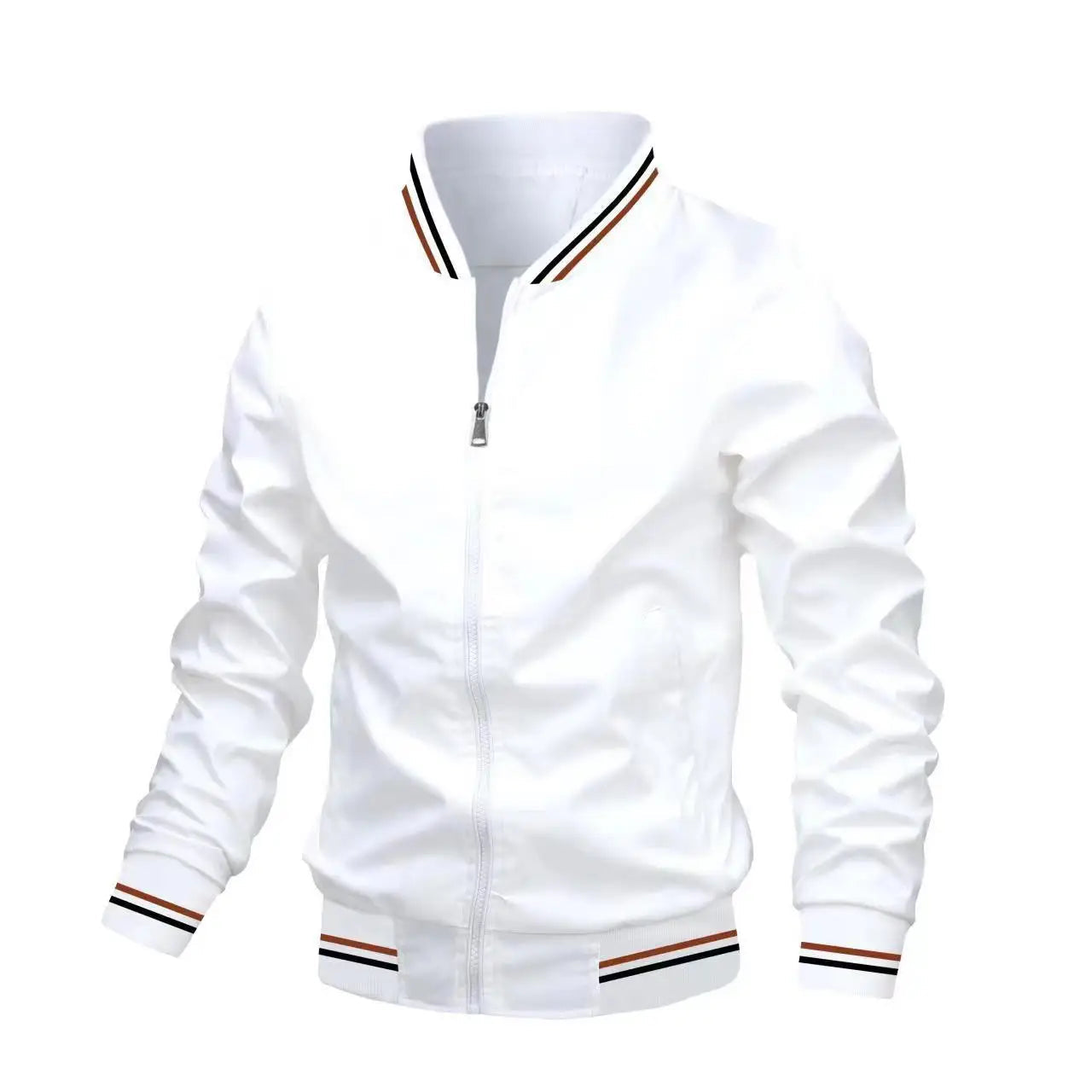 Jaqueta Casual Masculina com Zíperes Bianchino BC039 - Modernidade, estilo urbano e conforto em um design versátil e refinado.