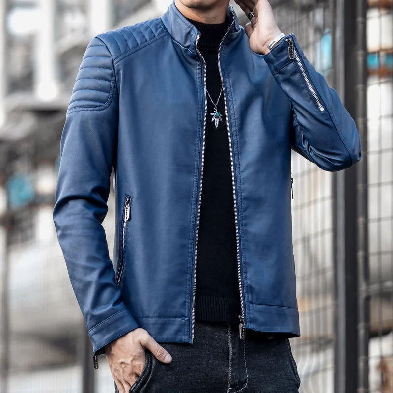 Jaqueta de Couro Motociclista Masculina Bianchino BC167 - Segurança, estilo robusto e conforto para motociclistas exigentes.