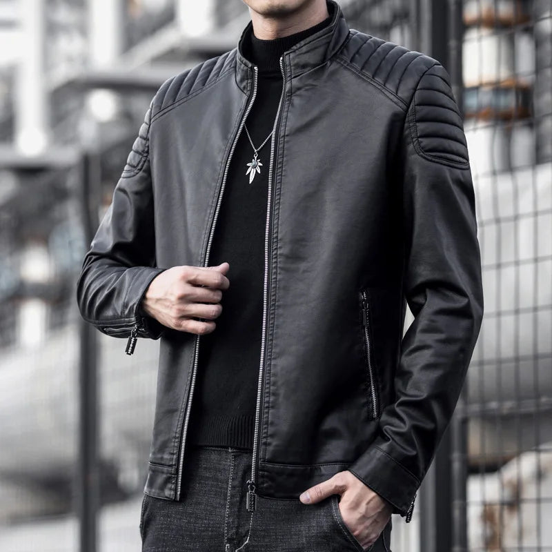 Jaqueta de Couro Motociclista Masculina Bianchino BC167 - Segurança, estilo robusto e conforto para motociclistas exigentes.