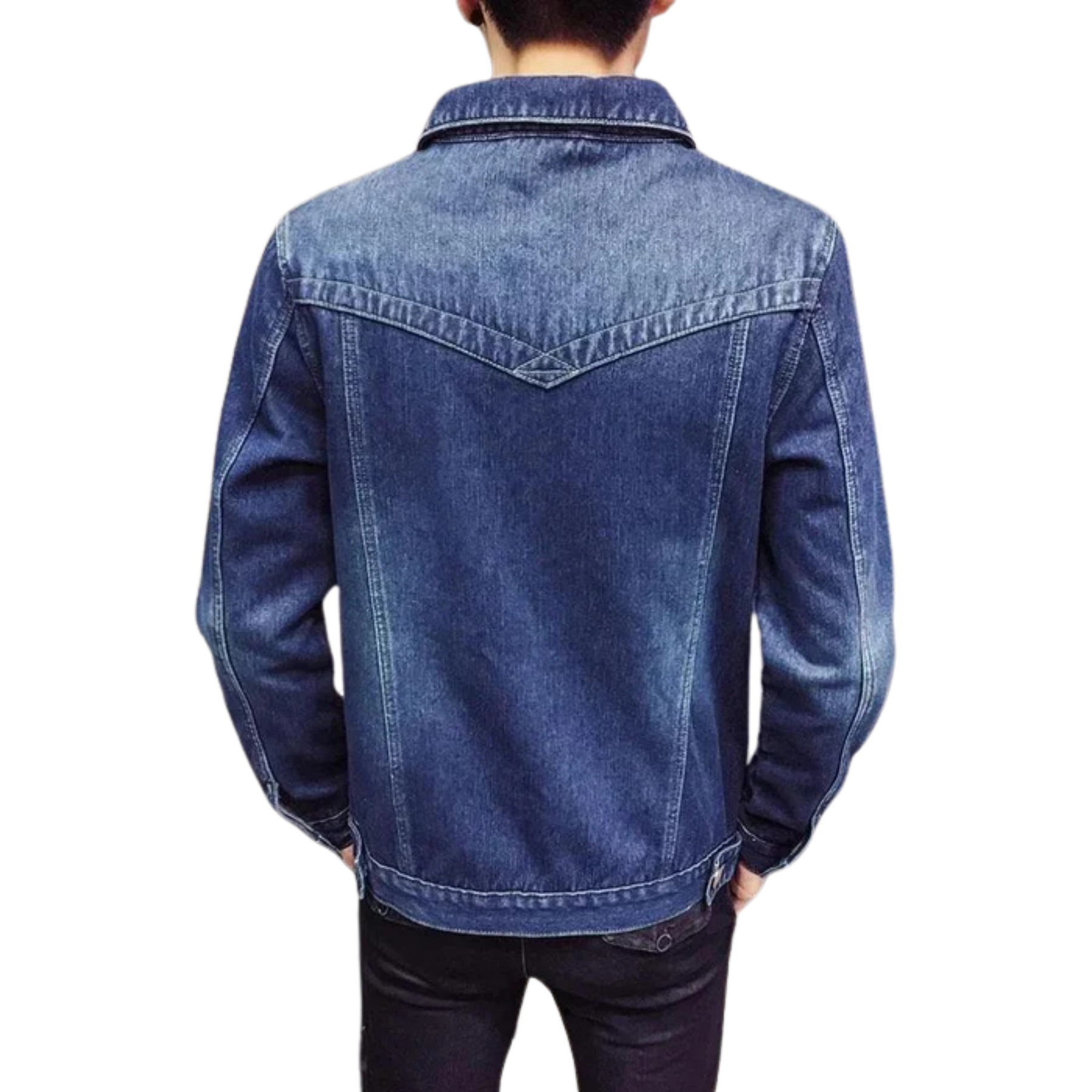 Jaqueta Jeans Masculina Bianchino BC133 - Design sofisticado em jeans premium com isolamento térmico e caimento elegante.