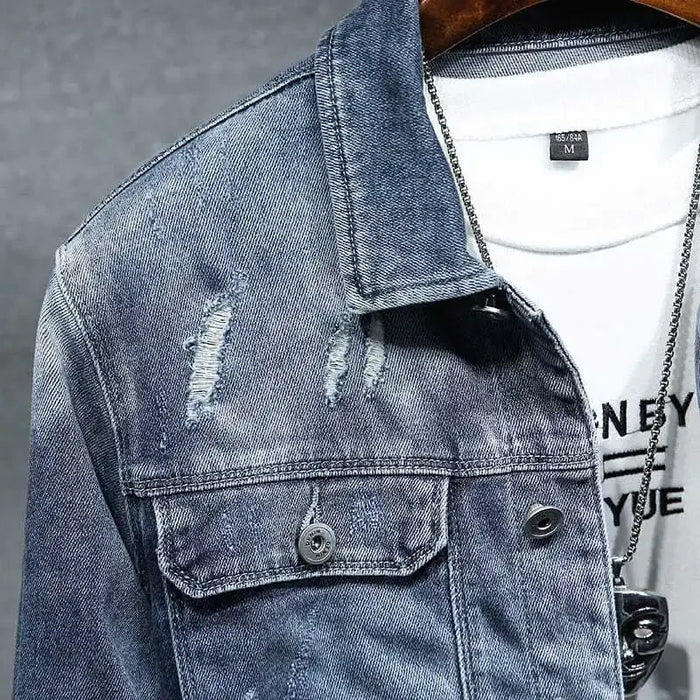 Jaqueta Jeans Masculina Bianchino BC153 - Design sofisticado, jeans premium e isolamento térmico eficiente. Estilo versátil para diversas ocasiões.