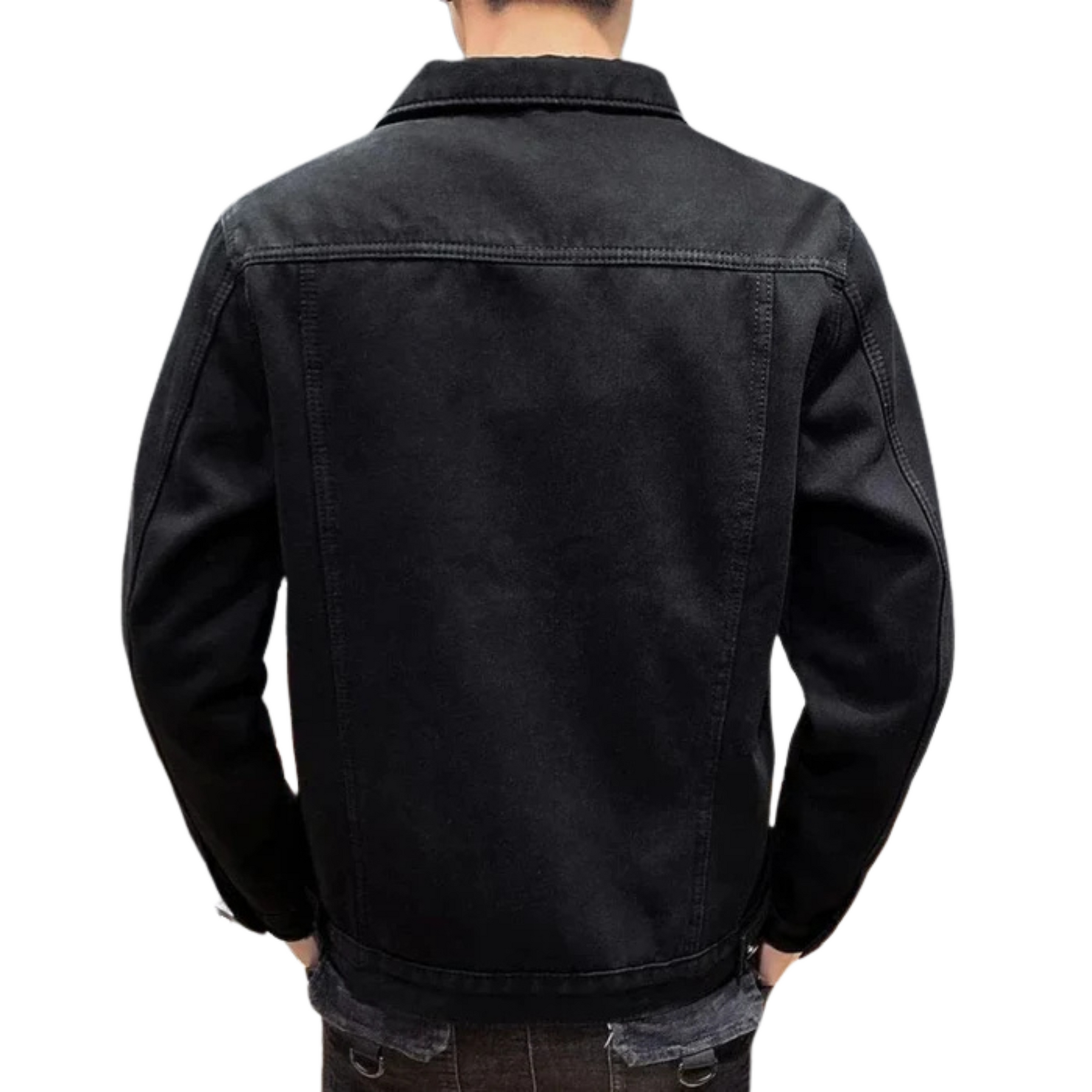 Jaqueta Jeans Masculina Bianchino BC133 - Design sofisticado em jeans premium com isolamento térmico e caimento elegante.