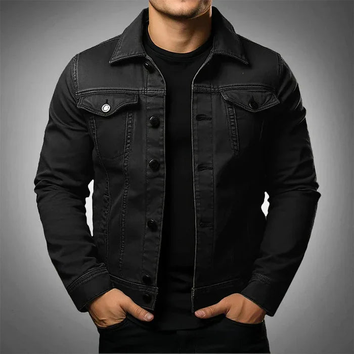 Jaqueta Jeans Masculina Slim Bianchino BC073 - Design moderno, caimento ajustado e acabamento refinado.