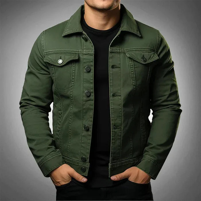 Jaqueta Jeans Masculina Slim Bianchino BC073 - Design moderno, caimento ajustado e acabamento refinado.