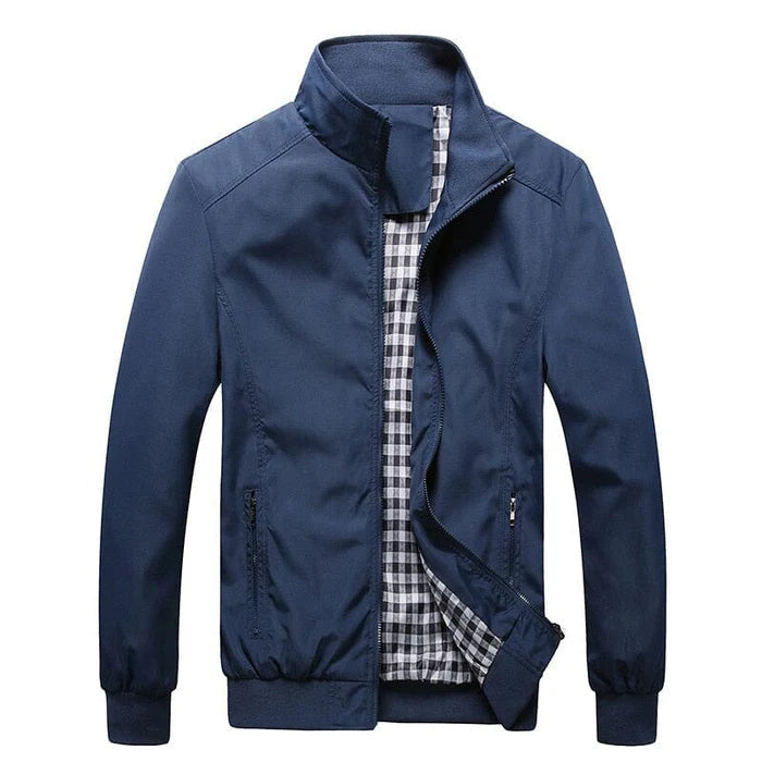 Jaqueta Masculina Bianchino BC124 - Poliéster resistente, forro xadrez e caimento elegante para um visual sofisticado.
