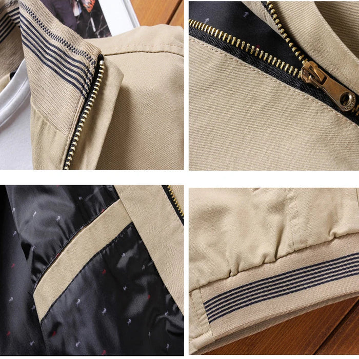 Jaqueta Masculina Bianchino BC100 - Design moderno em poliéster e algodão, ideal para composições urbanas e casuais.
