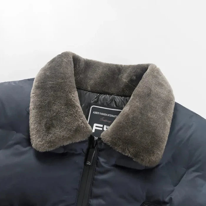 Jaqueta Masculina Bianchino BC129 - Design moderno com enchimento em algodão e fechamento em zíper.